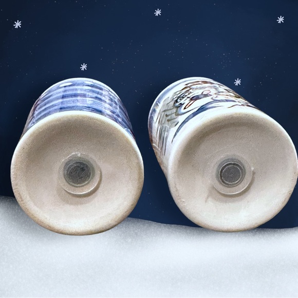 Vintage Winter Wonderland Christmas Salt and Pepper Shakers Vintage - Picture 6 of 6